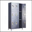 9 casiers en métal de 72 po de hauteur avec serrure pour les employés, école, bureau, salle de sport, chambre à coucher, armoire de rangement, gris, assemblage requis-449500951