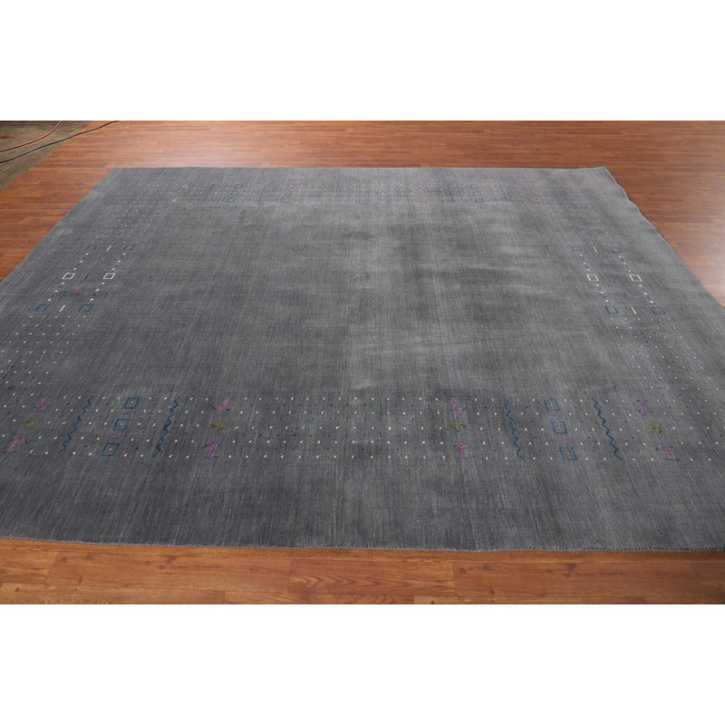 Tapis tribal gris Gabbeh 10