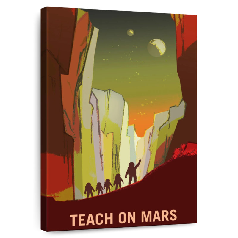Oberle Mars Explorers Wanted Poster III, 48" H x 32" W