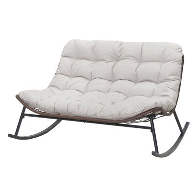 Double Wide Rocking Papasan Chair