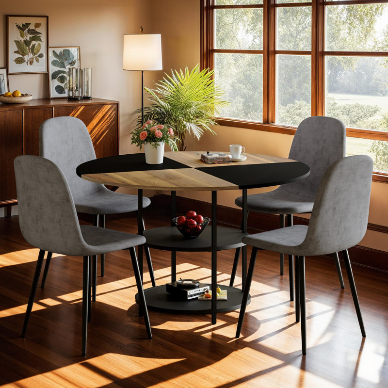 Ensemble de table de salle à manger 47,3 "et 4 chaises