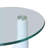 Coffee Table End Table Living Room Side Table with Round Glass Top-2017588815