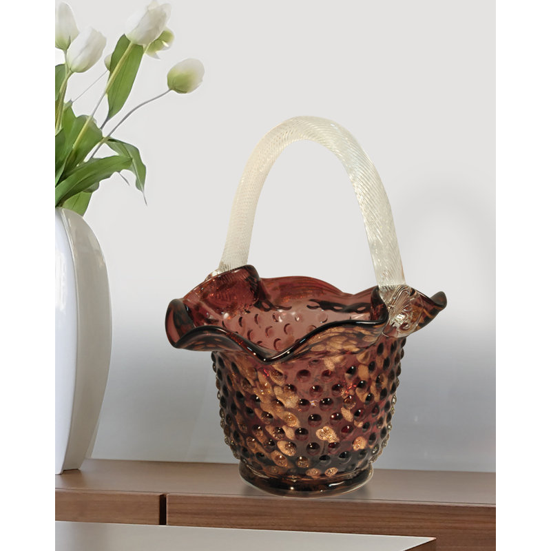 Astoria Grand Glass Decorative Basket
