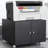 Black 2 Door Steel Printer Cabinet With Smooth Surface And High Capacity Storage Removable Adjustable Height Dividers