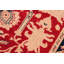 Tapis brun / rouge en laine noué à la main 6 pi 4 po x 9 pi Baccio