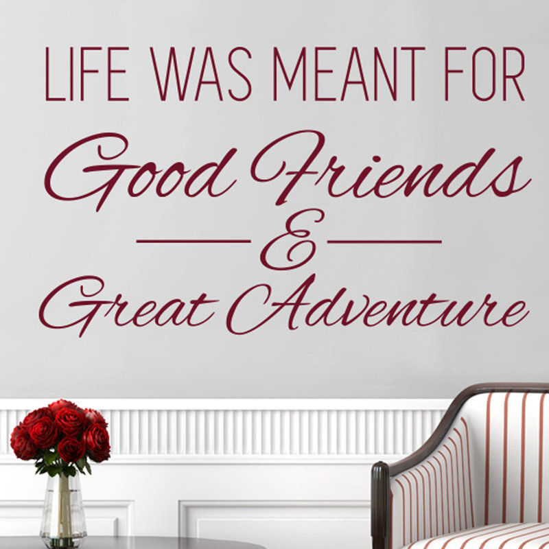 Wall Decal, Medium, Burgundy