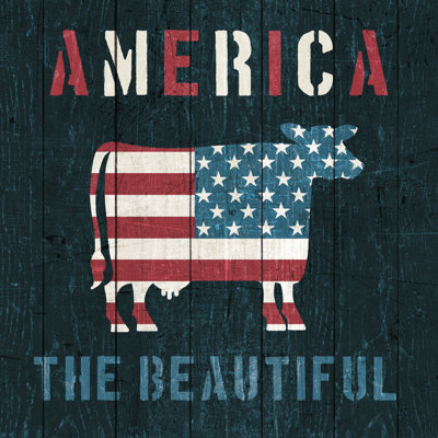 American Farm Cow by Michael Mullan - Wrapped Canvas Painting