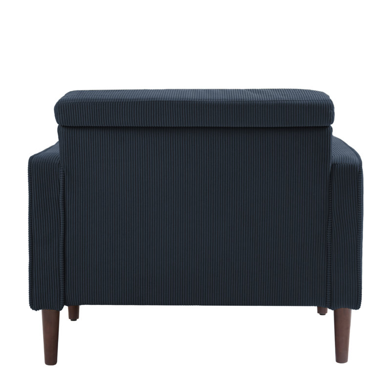Carmelinda 3 Piece Sofa Set, Navy Blue