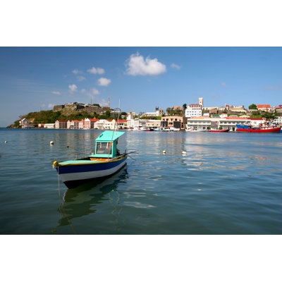 Bateau dans la baie de Grenade - Photographie sur toile tendue