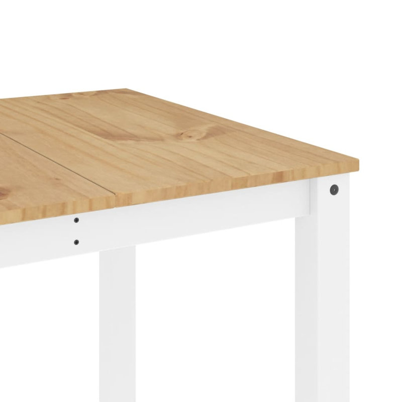 Anarbek Solid Wood Dining Table, White, 90cm W x 180cm L