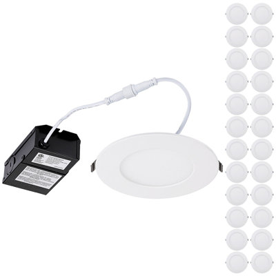 4'' Dimmable LED Canless Recessed Lighting Kit
