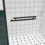 Cabine de douche coulissante double 1/4 "en verre trempé transparent 6mm avec quincaillerie antirouille
