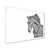 Toile blanche avec cadre d'angle fermé