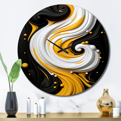 Horloge murale liquide