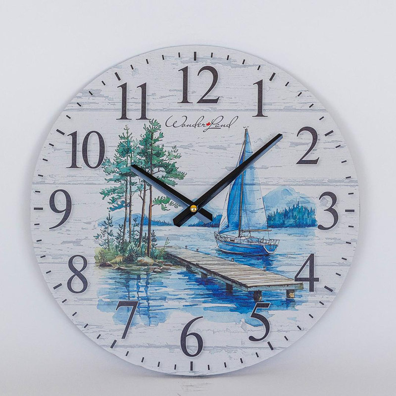 Horloge murale voilier