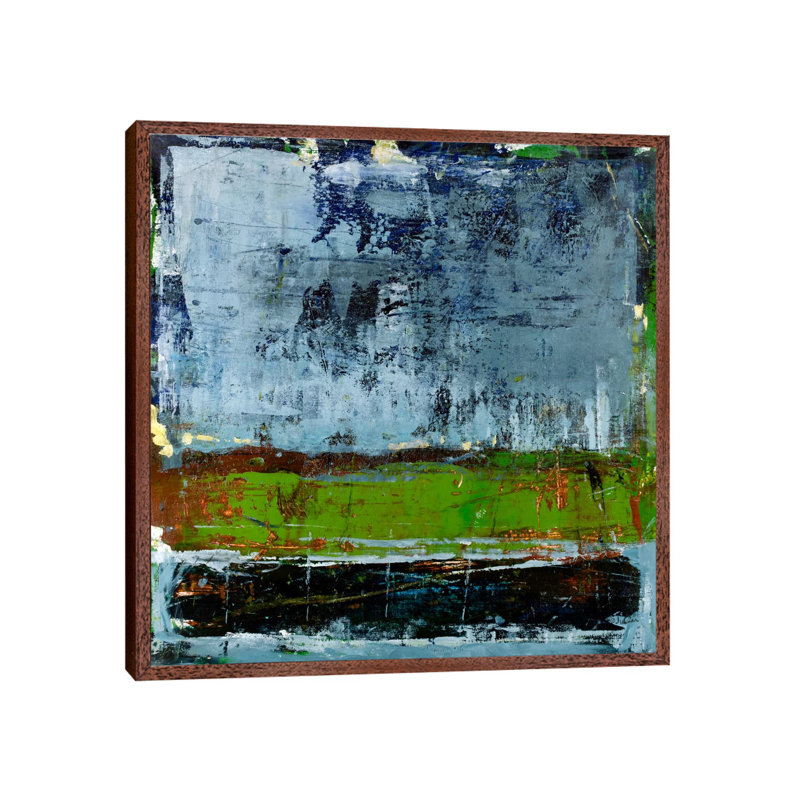Intimate Space by Julian Spencer - Painting on Canvas, Classic Brown Wood Framed Canvas, 66.04 cm H x 66.04 cm W