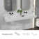 FRALIMK 19'' White Solid Surface Rectangular Bathroom Sink