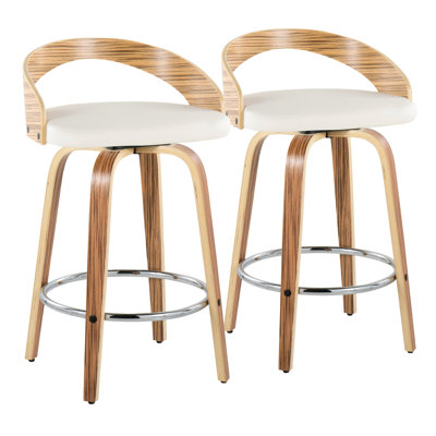 Tabouret de bar 26 po Mid-Century