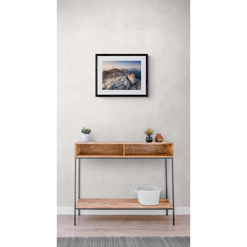 Dolomites, Italy, Sunrise Print by Frank Peters, 17.25" H x 21.25" W x 0.875" D, Black Framed Paper