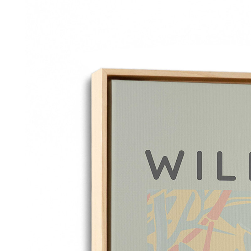 «Soft Sage Jasmine» par William Morris, H 30,75 po x l 20,75 po x P 1,75 po, Cadre américain en érable flottant