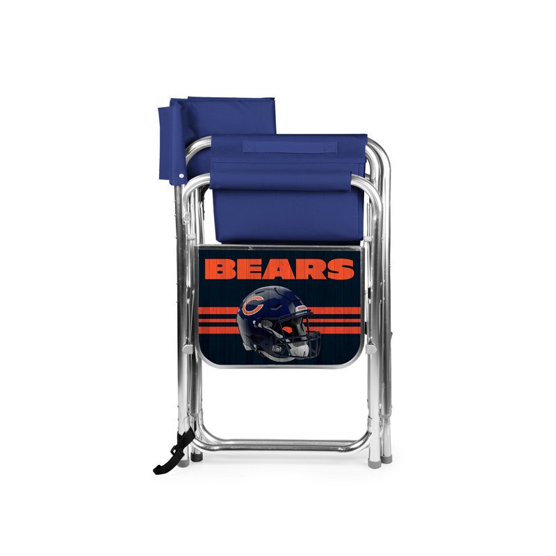 Folding Director Chair, Blue, Chicago Bears