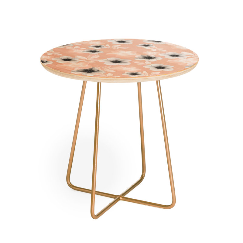 Emanuela Carratoni Solid Wood Top End Table