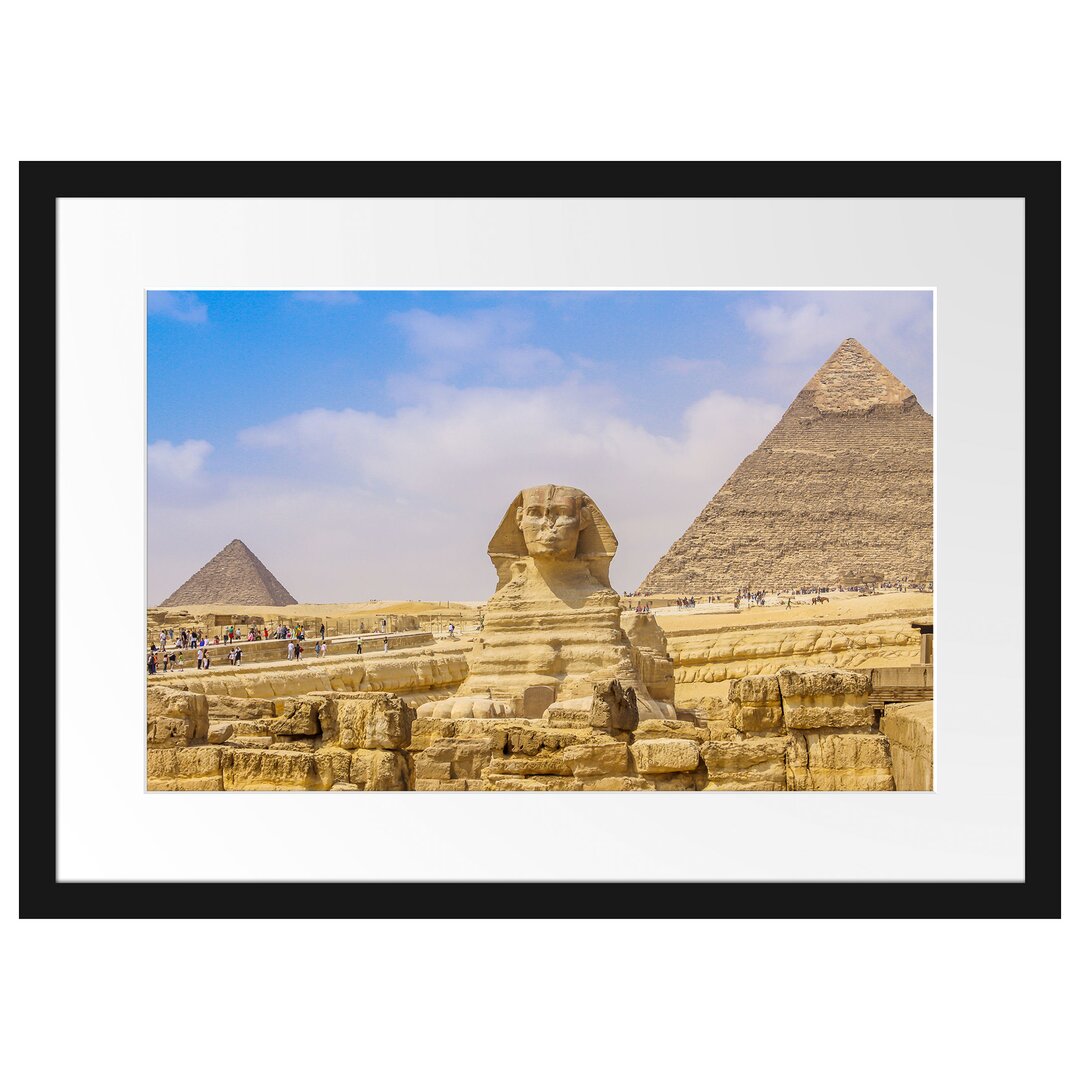 Gerahmtes Poster Große Sphinx von Gizeh