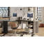 Bureau d'ordinateur en forme de L de L 55,7 po avec tiroirs Nedyo-86922926