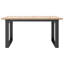 vidaXL Coffee Table O-Frame Solid Wood Pine and Steel-106216137