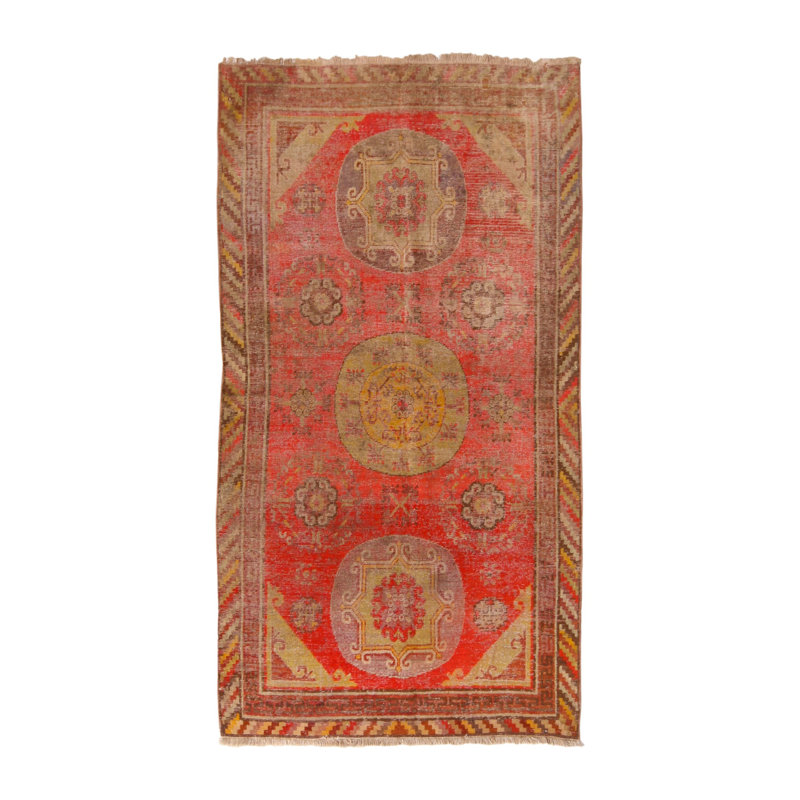 One-of-a-Kind 4'2" X 7' Hand Knotted Area Rug