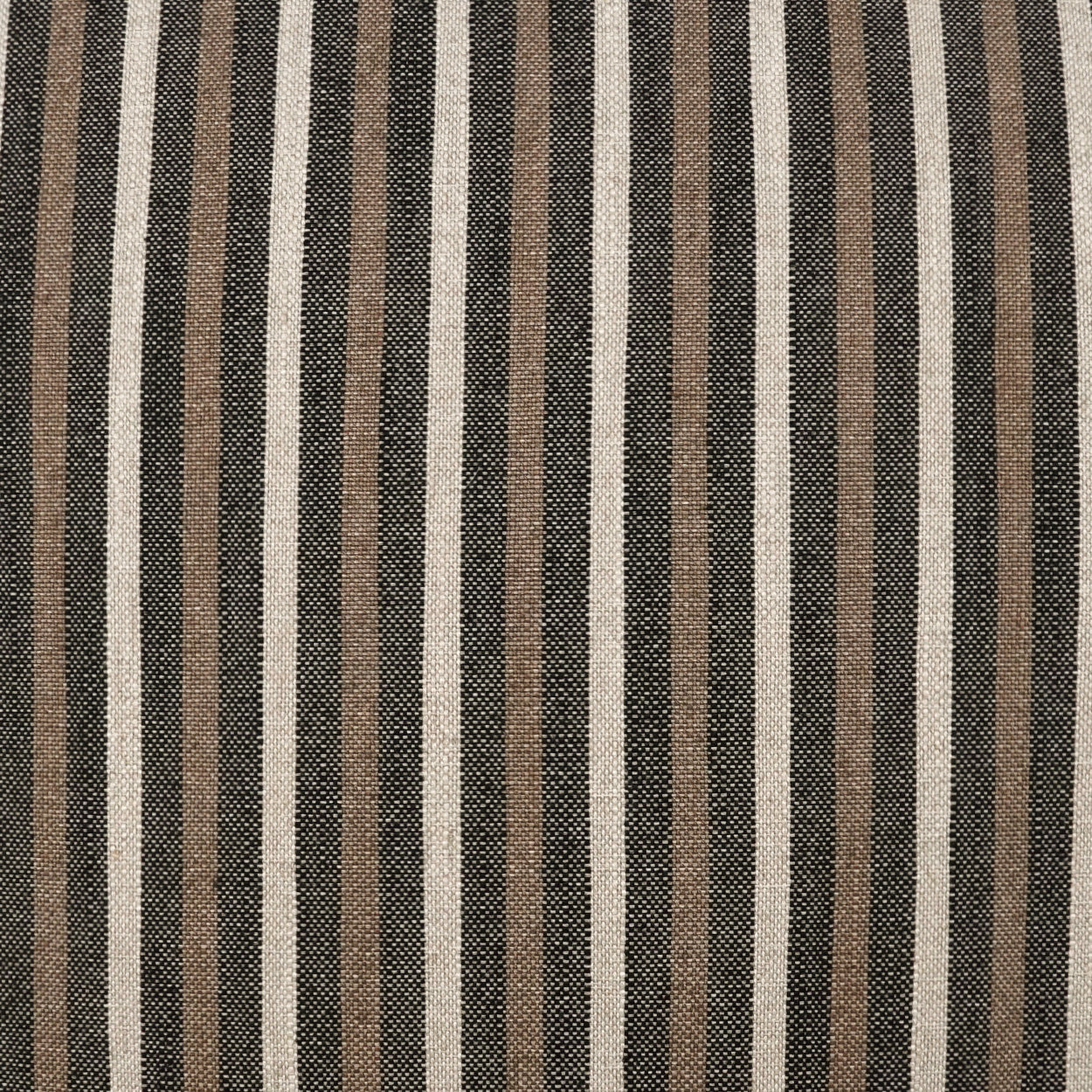 Harrison Striped Throw Pillow, Black, Square 24"