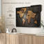 "Art mural carte du monde en cuivre"-1061714575