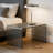 25.6-inch Modern Italian Creative Sled-shaped Acrylic Side Table, Bedroom Bedside Leisure Table, 0.8-inch Extra-thick Material, Transparent Color-83760098