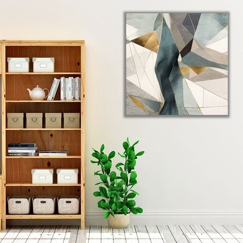 «Abstract Grid 1», reproduction d'art sur toile, H 12 po x l 12 po