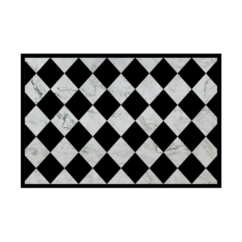  Tapis de sol en vinyle - Collection géométrique, Rectangulaire 2 pi x 3 pi