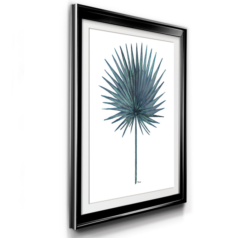 «Blue Oasis II», reproduction d'art sur papier encadré, H 22,5 po x l 30,5 po x P 1,5 po, Noir