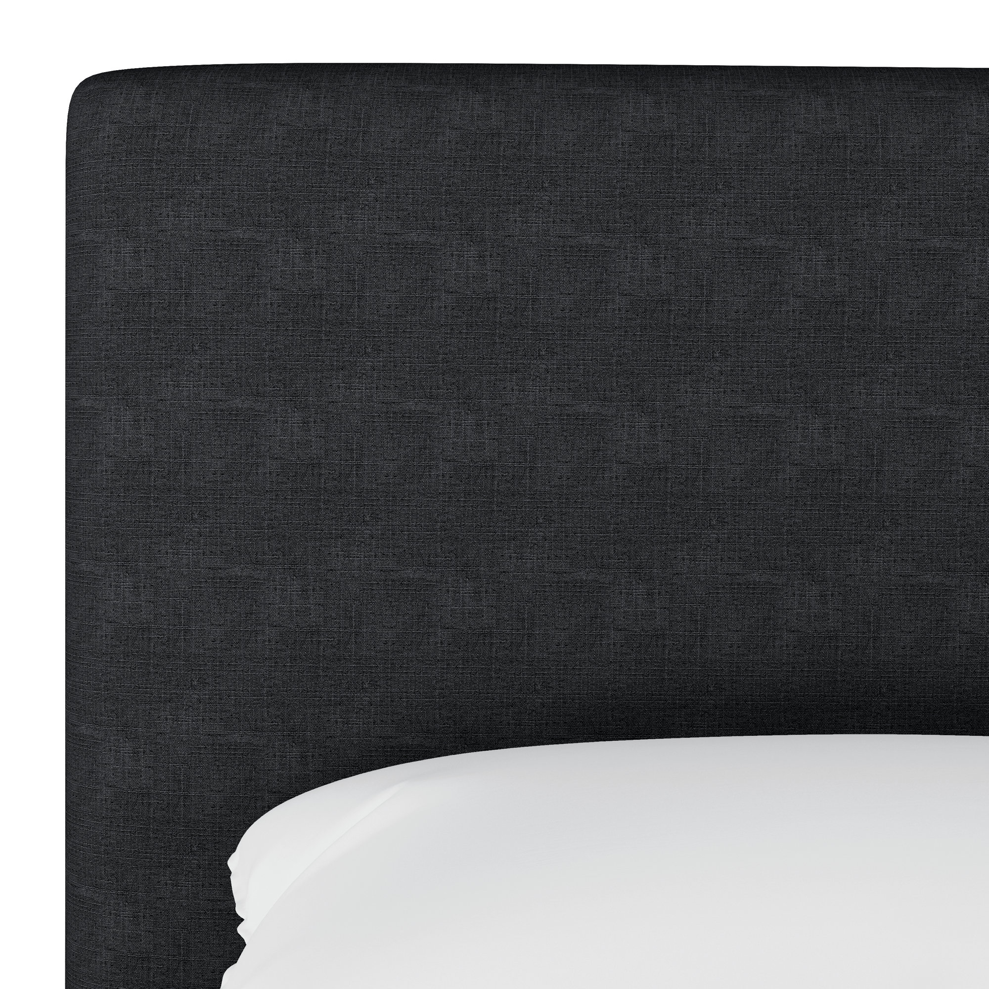 Pyburn Upholstered Bed, Classic Linen Black, Twin