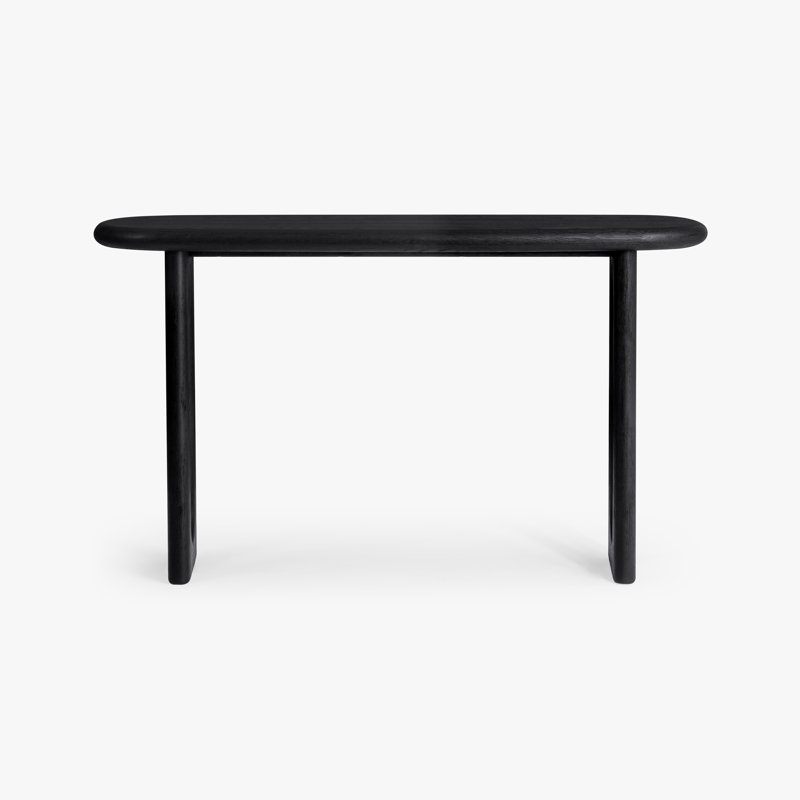 Console en bois massif Griffey, Noir