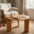 Claremont 30" Solid Rubberwood Coffee Table for Living Room, Round Wood Tea Table with Chunky Legs for Small Spaces & Holiday Hosting-880246075
