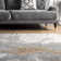 Ogrady Modern Abstract Power Loom Silver Rug