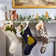 Hand Felted Wool Christmas Stocking - Mistletoe on Cream