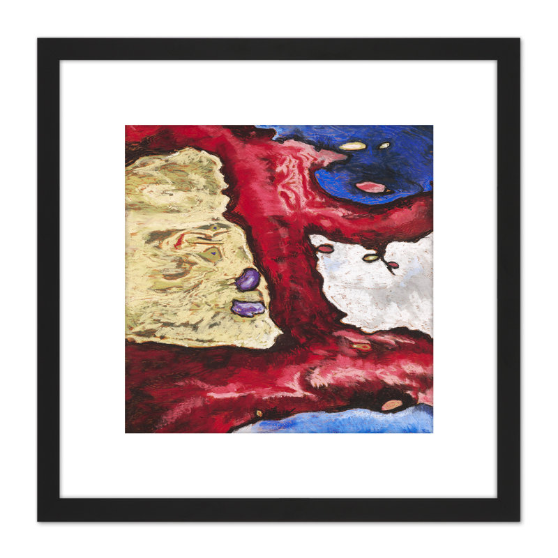 Dove Tree Forms Water Abstract - Single Picture Frame Painting