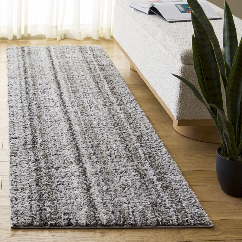 Everett Shag Performance Solid Color Indoor Rug, Runner 2'3" x 8'