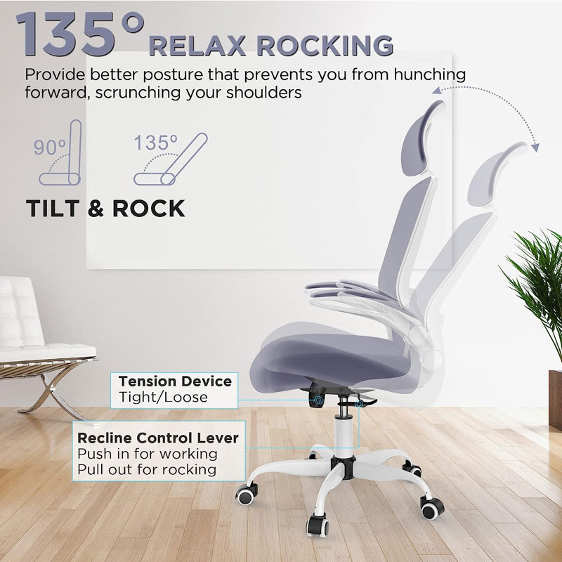 Lashey Task Chair, Moon Gray