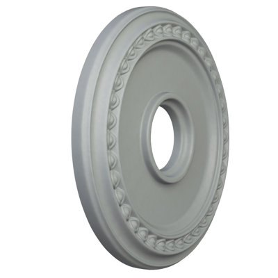 Endurathane Remy Ceiling Medallion, 13 3/8"OD x 7/8"P, Factory Primed