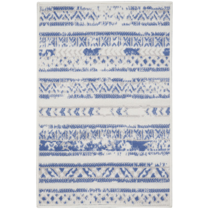 Tapis ivoire éclectique Harriet Bohemian, Rectangle 2 pi x 3 pi