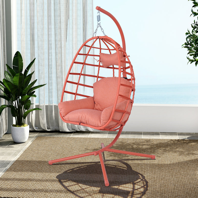 Chaise hamac suspendue en métal, 350 lb