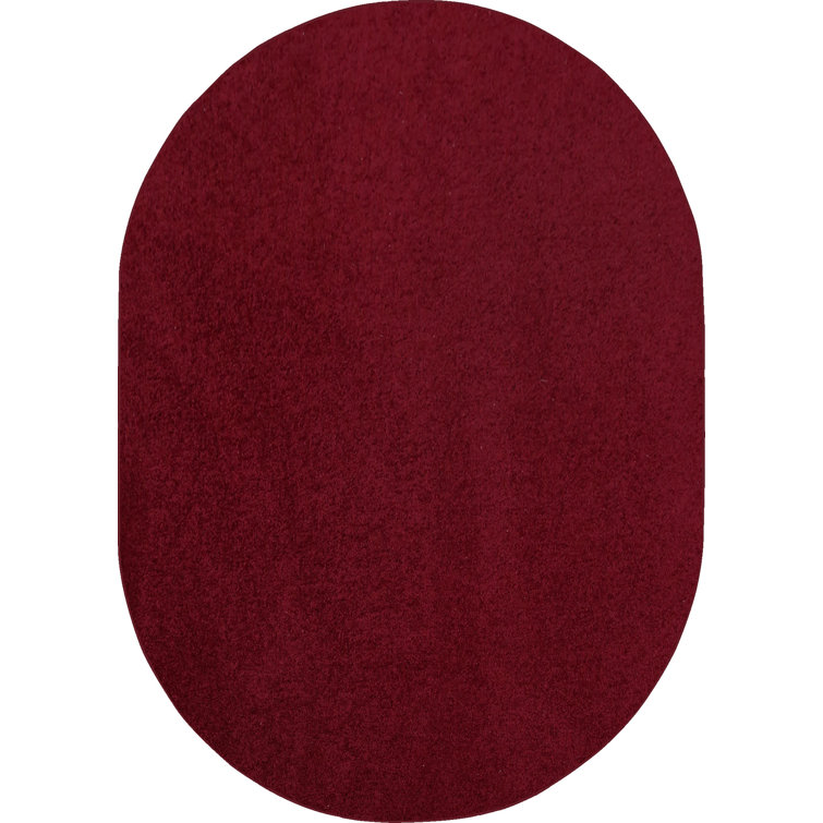 Modern Plush Solid Color Rug - Burgundy, Pet and Kids Friendly Rug. Made in USA, Rectangle, Area Rugs Great for kids, Pets, Event, Wedding 