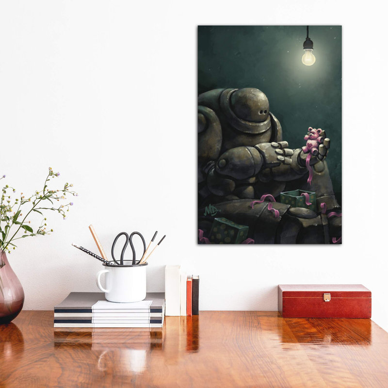 «Gortron's Christmas Wish» par Matt Dixon - impression d'art graphique, Toile tendue, H 18 po x l 12 po x 1,5 po