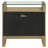 Coudrey 2-drawer Glass Top Nightstand Natural Pine